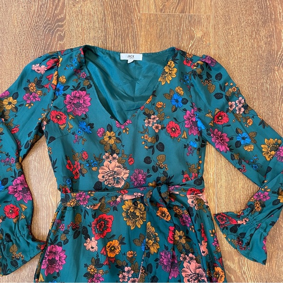 Jack by BB Dakota Floral Flounce Dress size 4 - Picture 2 of 5